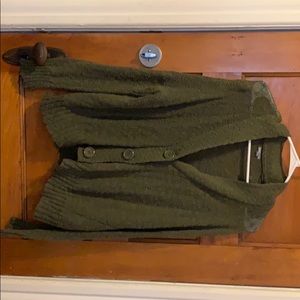 Green cardigan